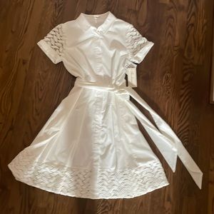 White shoshanna dress NWT